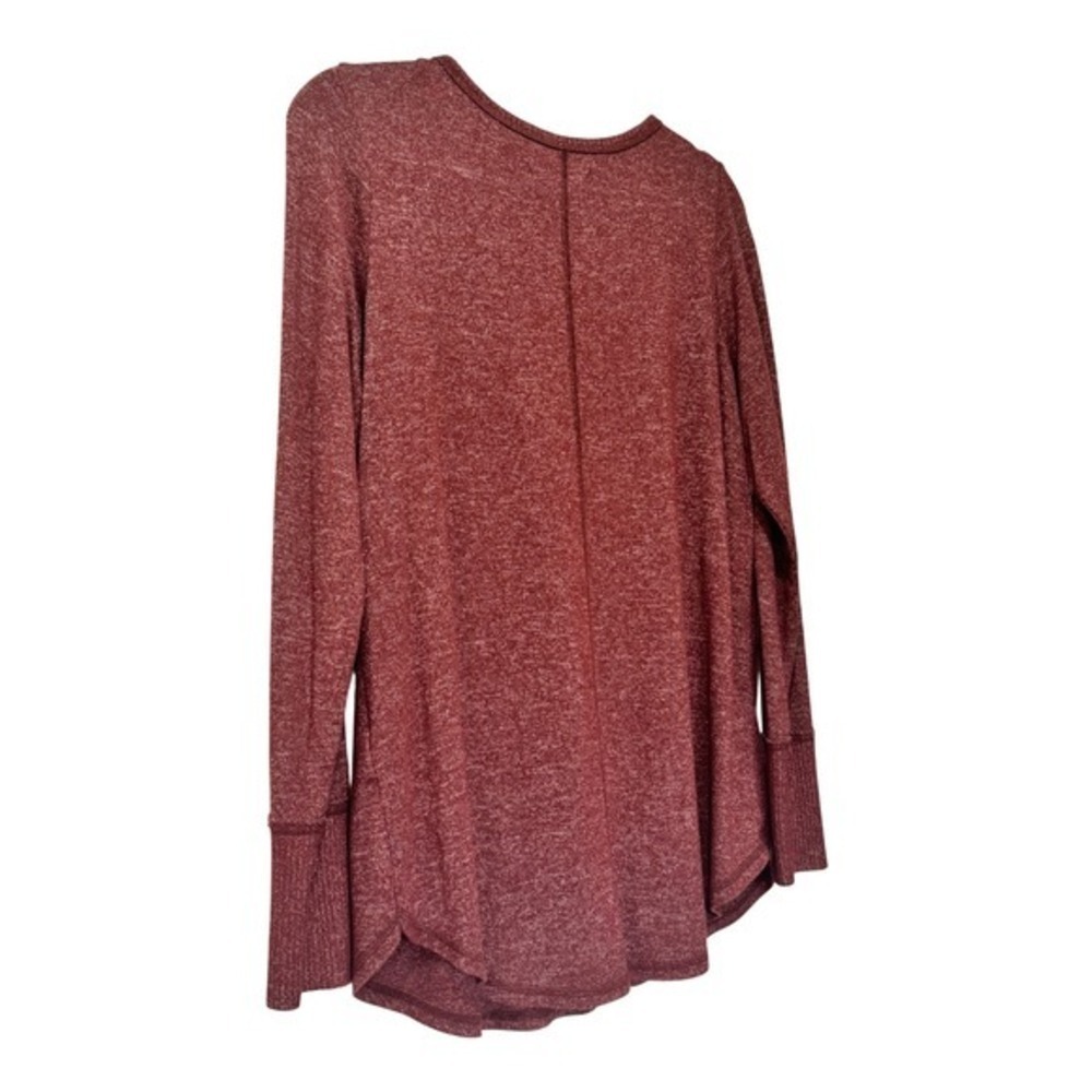 Abercrombie & Fitch Soft A&F Cozy Womens Large‎ Burgundy Good V-Neck Long Sleeve - Picture 7 of 11
